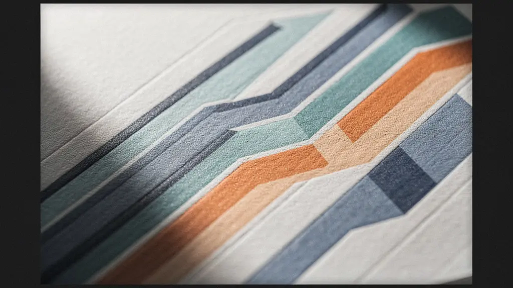 Vue macro de graphiques et courbes de performance sur surface texturée