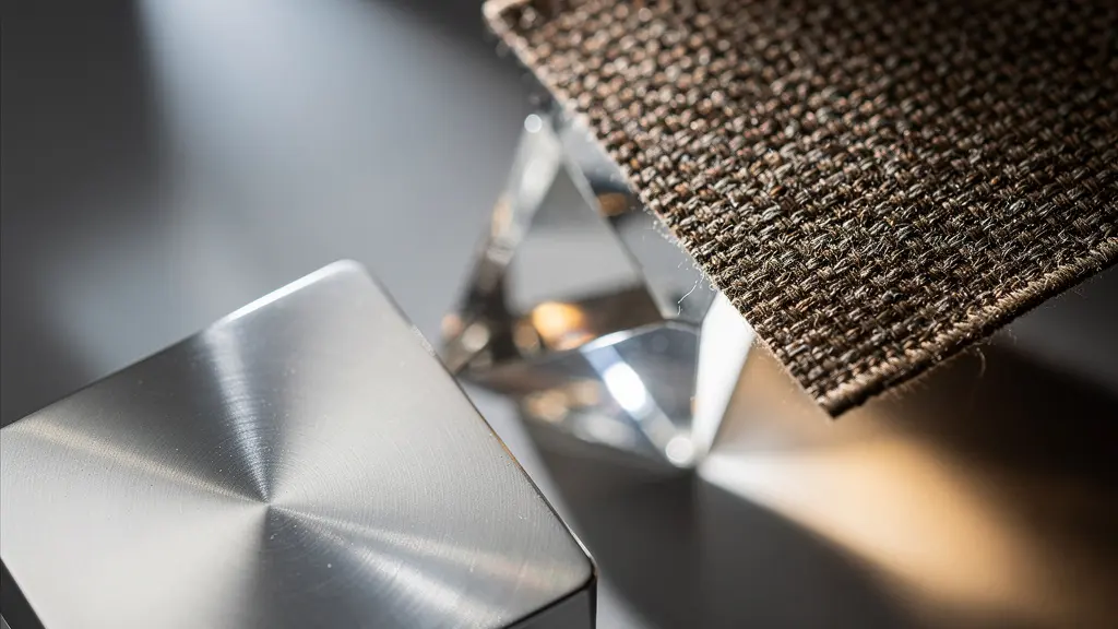 Gros plan sur des objets exposés sous différents types d'éclairage LED focalisé