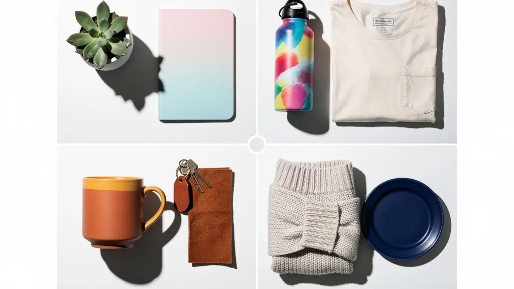 Arrangement créatif d'objets de kit d'accueil variant selon les saisons