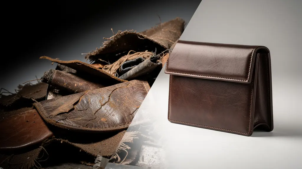 Vue artistique d'un objet en cours de transformation créative montrant l'évolution de déchet à produit de valeur